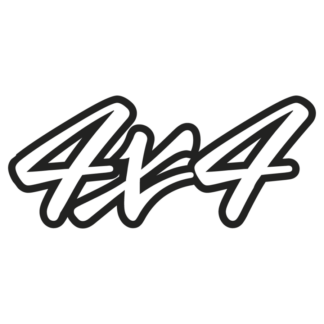 Sticker Autocollant 4x4 auto AM87580