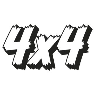 Sticker Autocollant 4x4 auto AM87579