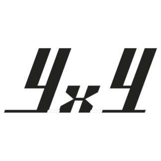 Sticker Autocollant 4x4 auto AM87575