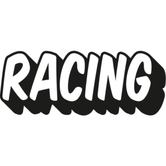 Sticker Autocollant racing auto AM87533