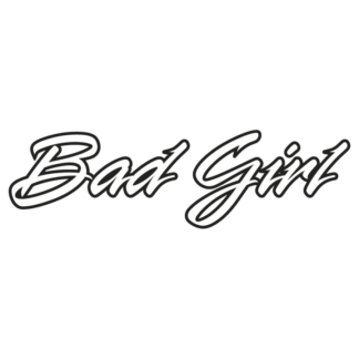 Sticker Autocollant bad girl auto AM87510