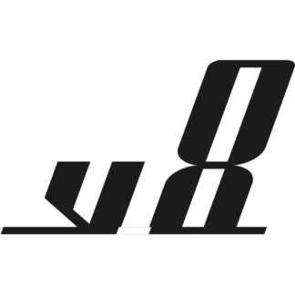 Sticker Autocollant v8 auto AM87494