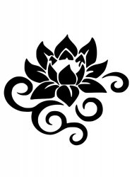 Sticker Autocollant lotus fleur AG87299
