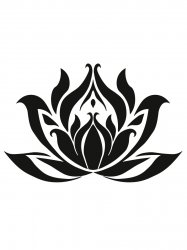 Sticker Autocollant lotus fleur AG87291