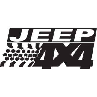 Sticker Autocollant logo 4x4 jeep auto AM87410