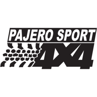Sticker Autocollant logo 4x4 pajero sport auto AM87394