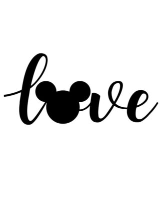 Sticker Autocollant Love disney Z87295