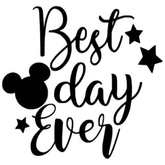 Sticker Autocollant Mickey best day ever Disney X87298