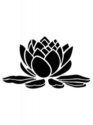 Sticker Autocollant lotus fleur AG87293