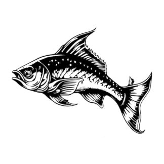 Sticker Autocollant poisson peche marin AM87302