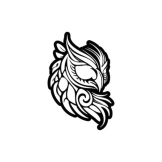 Sticker Autocollant chouette hibou tribal AM87296