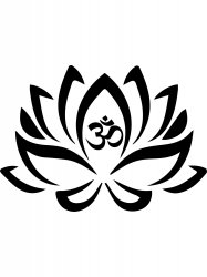 Sticker Autocollant lotus fleur AG87298