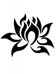 Sticker Autocollant lotus fleur AG87295