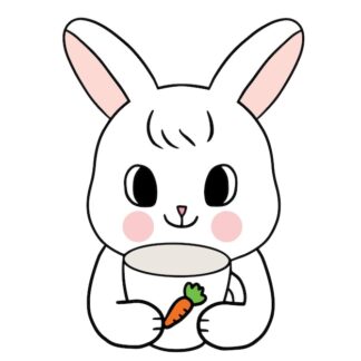 Sticker Autocollant lapin imprimé AP87290