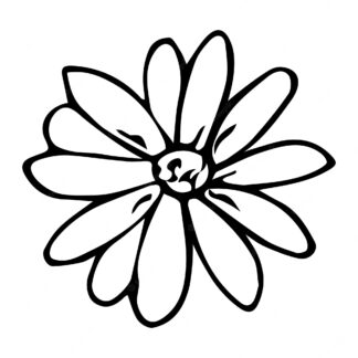 Sticker Autocollant marguerite fleur AJ87295
