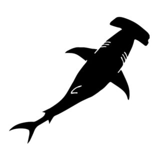 Sticker Autocollant requin marteau marin AM87301