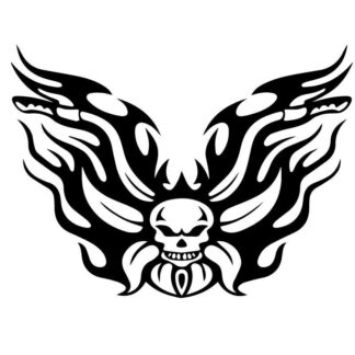 Sticker Autocollant flammes skull AVw187329