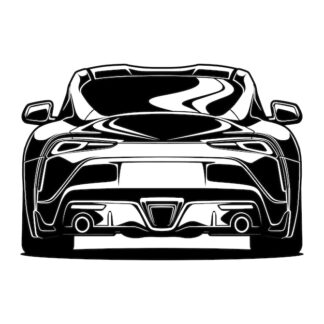 Sticker Autocollant voiture sport silouhette BVw187302