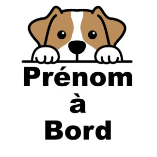 Sticker autocollant chien à bord jack Russel