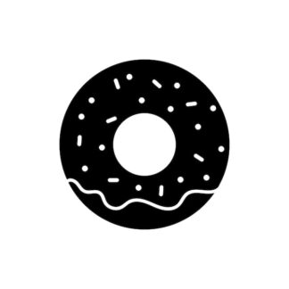 Sticker Autocollant donut gateau nourriture NF18747