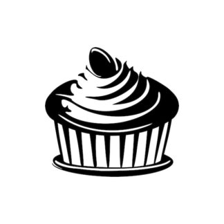 Sticker Autocollant cup cake gateau nourriture NF18735