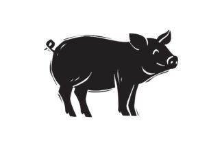 Sticker Autocollant cochon animaux  ANI1892