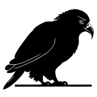 Sticker Autocollant oiseau corbeau animaux  ANI18755