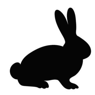 Sticker Autocollant lapin animaux  ANI18762