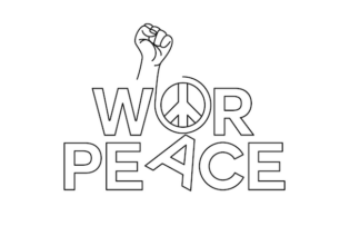 Sticker Autocollant peace and love zen  PAL1880