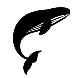 Sticker Autocollant baleine marin animaux  ANX21007