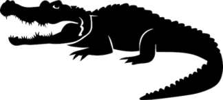 Sticker Autocollant crocodile lezard animaux  ANX21241