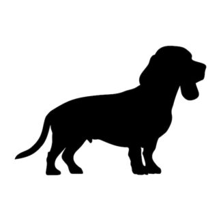 Sticker Autocollant chien basset beagle animaux  ANX21236