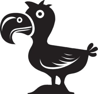 Sticker Autocollant oiseau dodo animaux  ANX21031