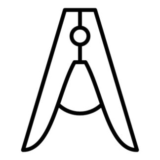 Sticker Autocollant pince a linge buanderie  BU200681