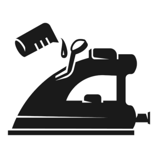 Sticker Autocollant fer a repasser buanderie  BU200677