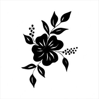 Sticker Autocollant végétal fleur  FLW21029