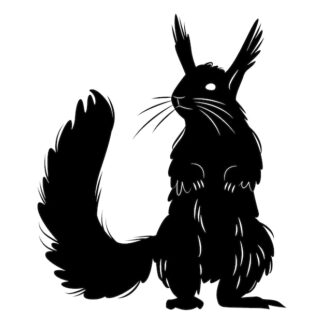 Sticker Autocollant ecureuil animaux  ANX21034