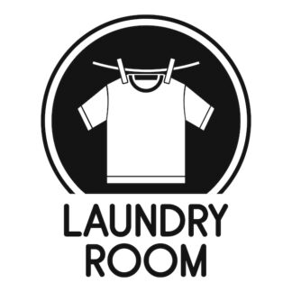 Sticker Autocollant laundry room buanderie  BU200673
