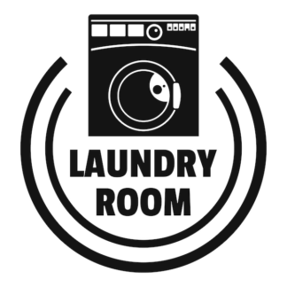 Sticker Autocollant laundry room buanderie  BU200674