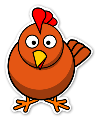 Sticker Autocollant oiseau imprimé IMP2023211