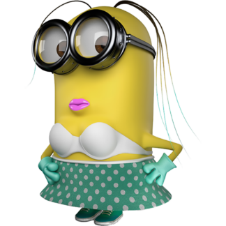 Sticker Autocollant  minion femme imprimé IMP20231416