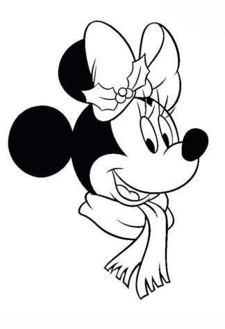Sticker Autocollant minnie noel disney  DM54491