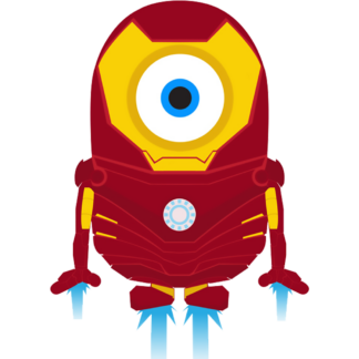 Sticker Autocollant  minion ironman imprimé IMP20231420