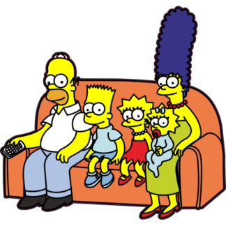 Sticker Autocollant simpsons imprimé IMP20231316