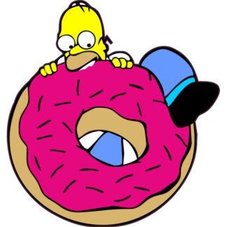 Sticker Autocollant simpsons imprimé IMP20231312