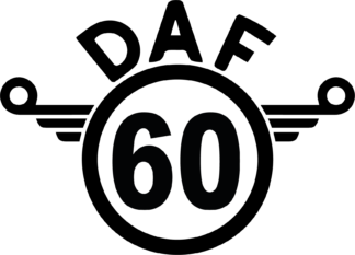 Sticker Autocollant  daf 60 camion disque limitation  DLC547885
