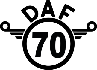 Sticker Autocollant  daf 70 camion disque limitation  DLC547886