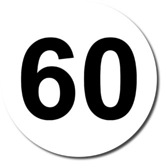 Sticker Autocollant 60 camion disque limitation  DLC547931