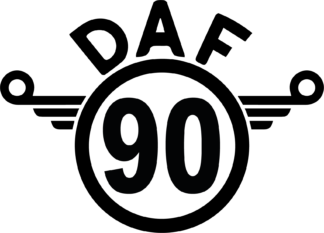 Sticker Autocollant  daf 90 camion disque limitation  DLC547888