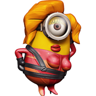Sticker Autocollant  minion femme imprimé IMP20231417